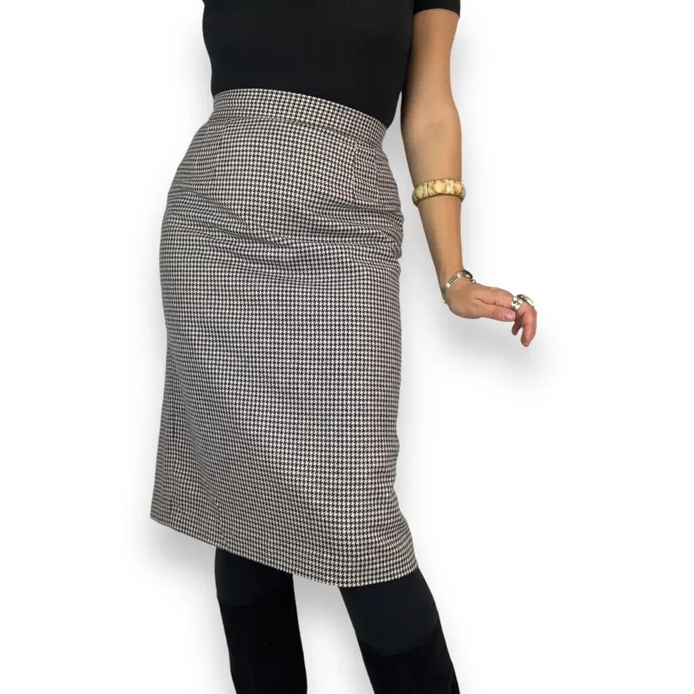 Vintage wool houndstooth pencil skirt by SAG HARBOR - Picture 9 of 16